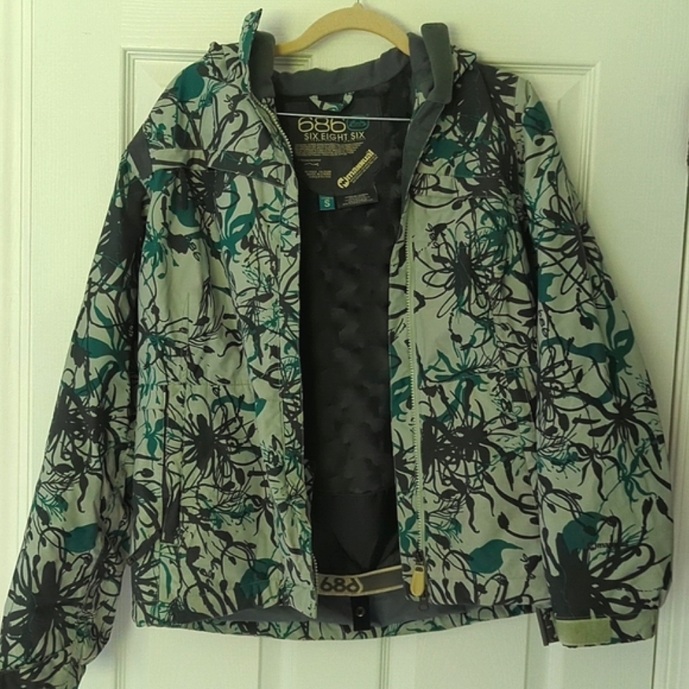 686 Women's Ski Jacket Teal, Black, Gray